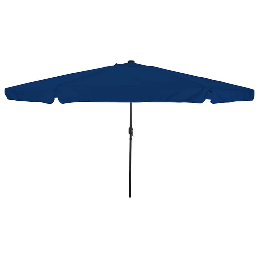 Vidaxxl Gartensonnenschirm Azurblau 395 x 395 x 245 cm Polyester