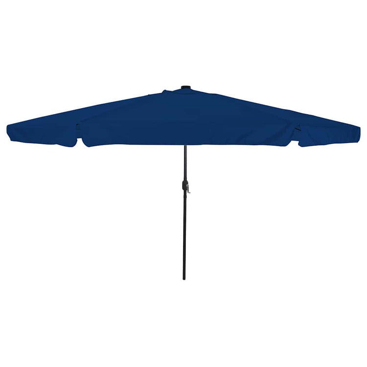 Vidaxxl Gartensonnenschirm Azurblau 395 x 395 x 245 cm Polyester