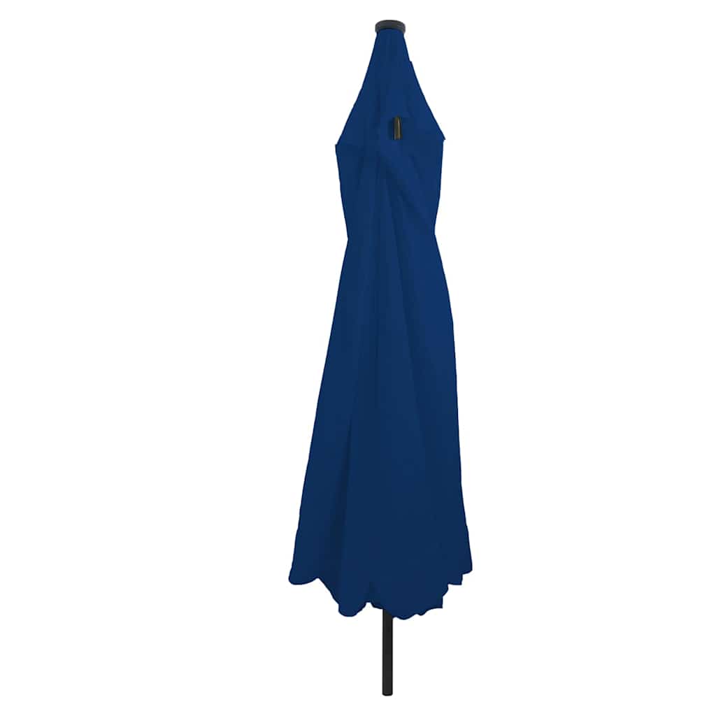 Vidaxxl Gartensonnenschirm Azurblau 395 x 395 x 245 cm Polyester