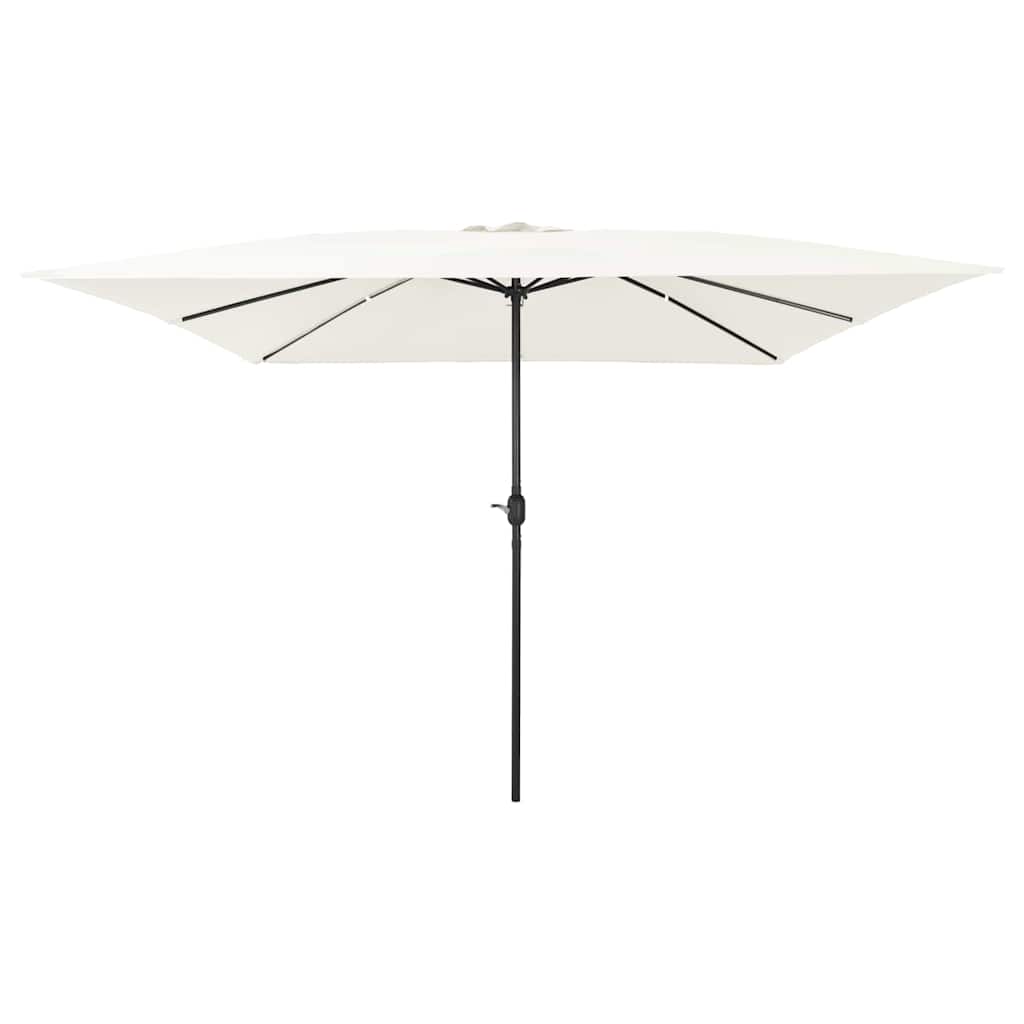 VidaXL Gartensonnenschirm Sand 295 x 295 x 245 cm Polyester und Stahl
