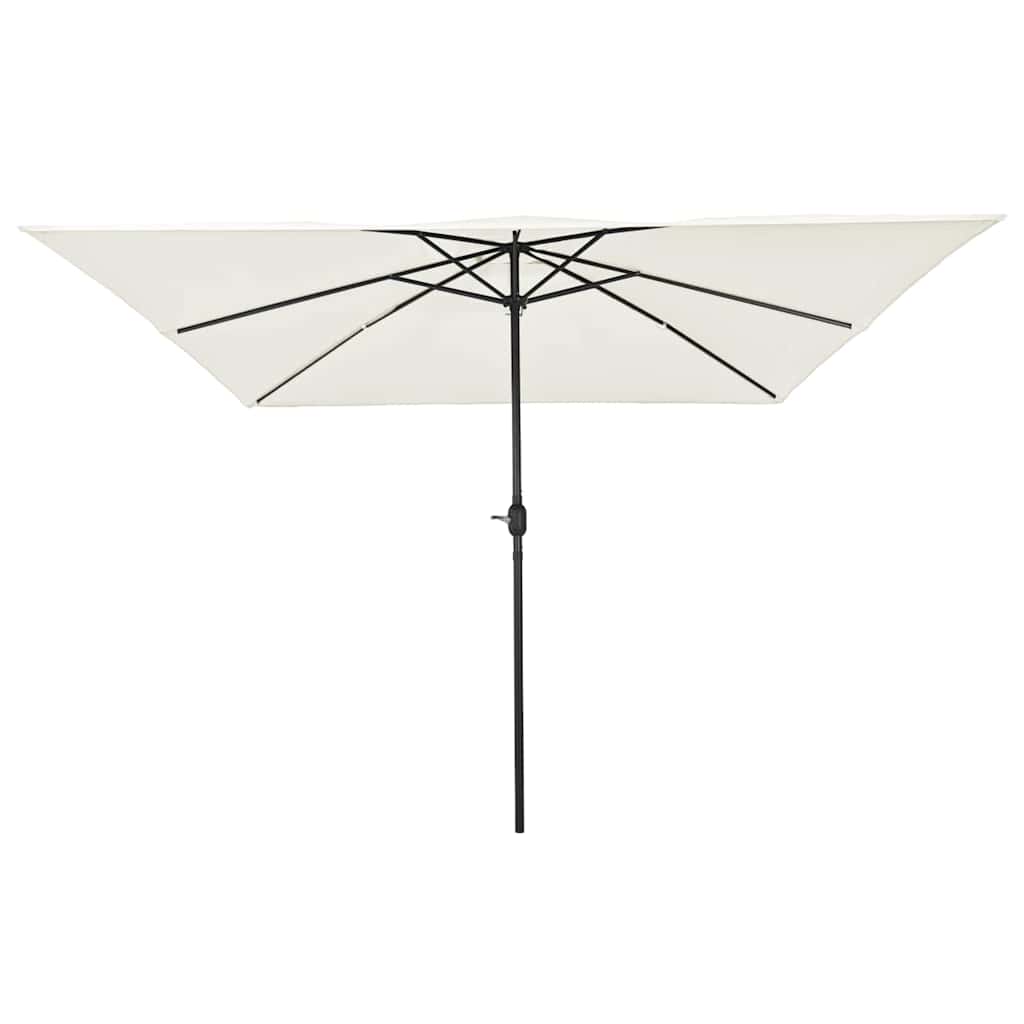 VidaXL Gartensonnenschirm Sand 295 x 295 x 245 cm Polyester und Stahl