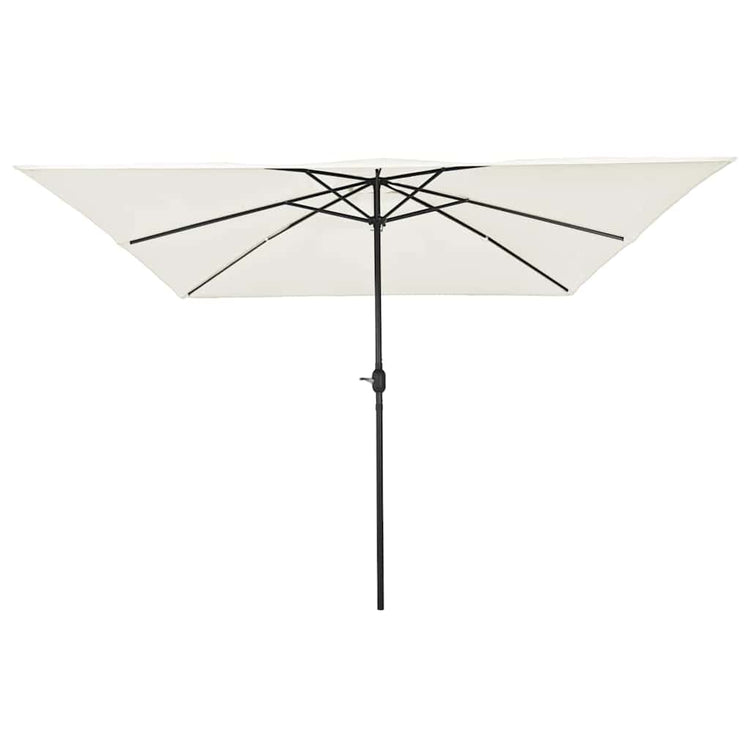VidaXL Gartensonnenschirm Sand 295 x 295 x 245 cm Polyester und Stahl