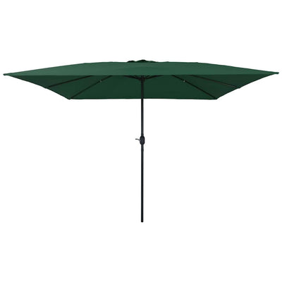 Vidaxxl Gartensonnenschirm grün 295 x 295 x 245 cm Polyester und Stahl