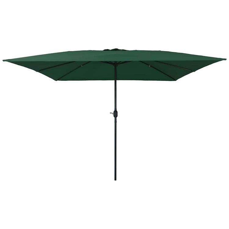 Vidaxxl Gartensonnenschirm grün 295 x 295 x 245 cm Polyester und Stahl