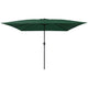 Vidaxxl Gartensonnenschirm grün 295 x 295 x 245 cm Polyester und Stahl