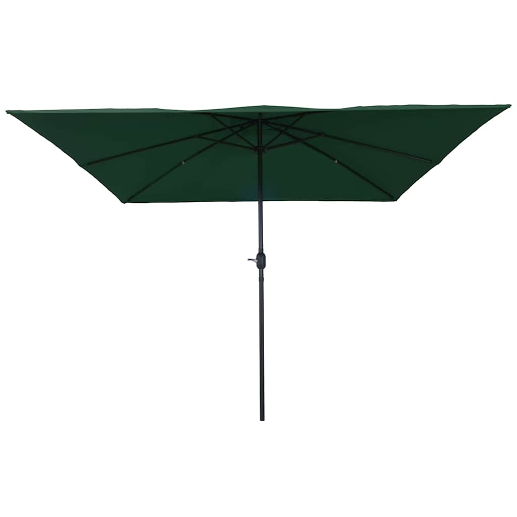 Vidaxxl Gartensonnenschirm grün 295 x 295 x 245 cm Polyester und Stahl