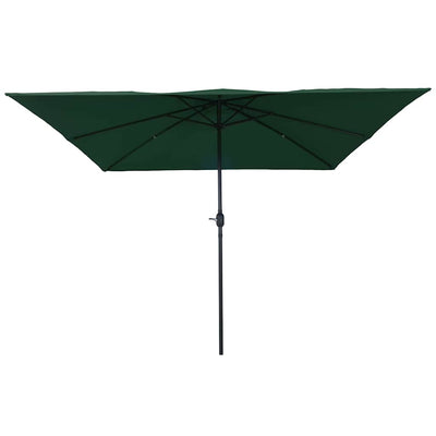Vidaxxl Gartensonnenschirm grün 295 x 295 x 245 cm Polyester und Stahl