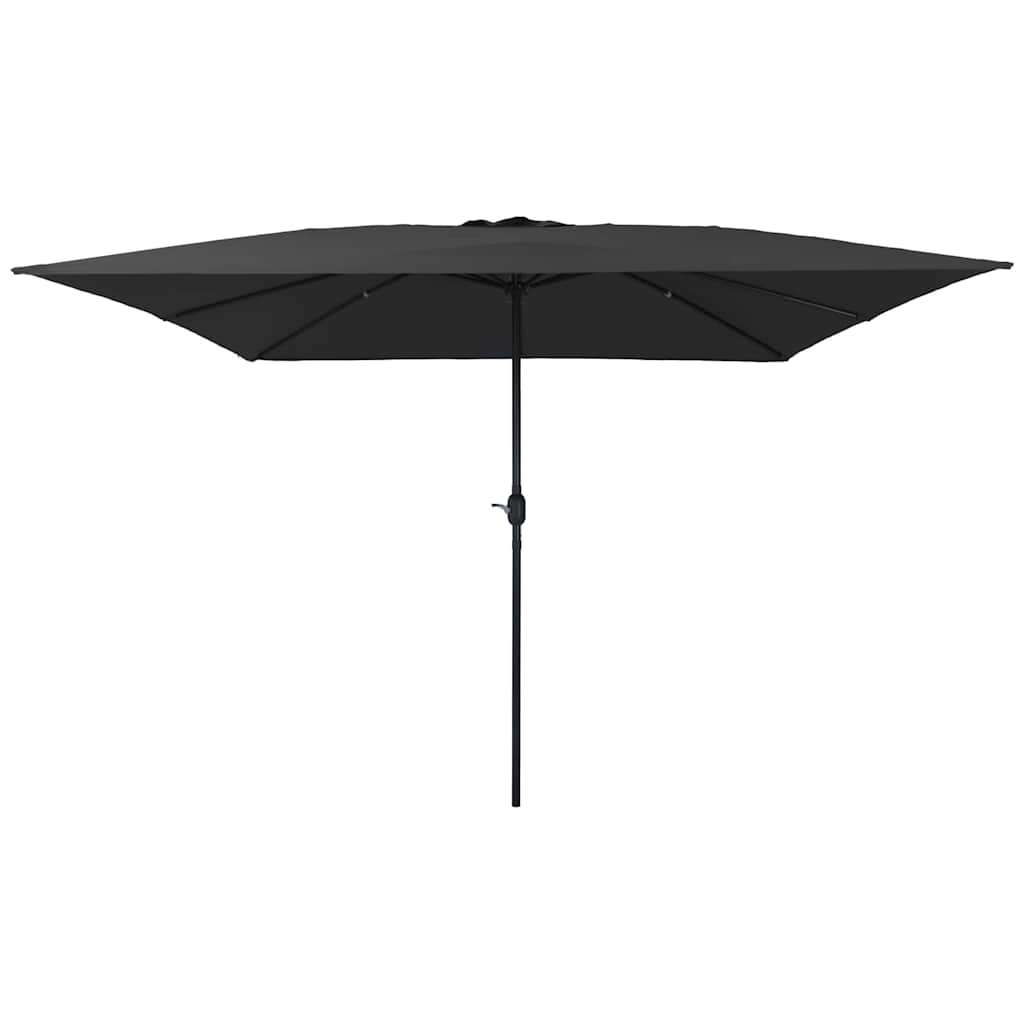 Vidaxxl Gartensonnenschirm Anthrazit 295 x 295 x 245 cm Polyester und Stahl