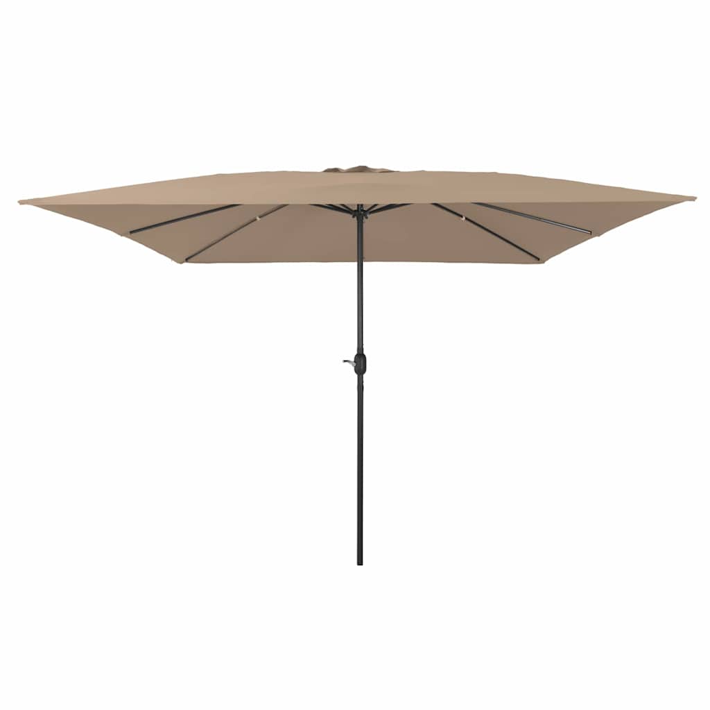 Vidaxx Gartensonnenschirm Taupe 295 x 295 x 245 cm Polyester und Stahl
