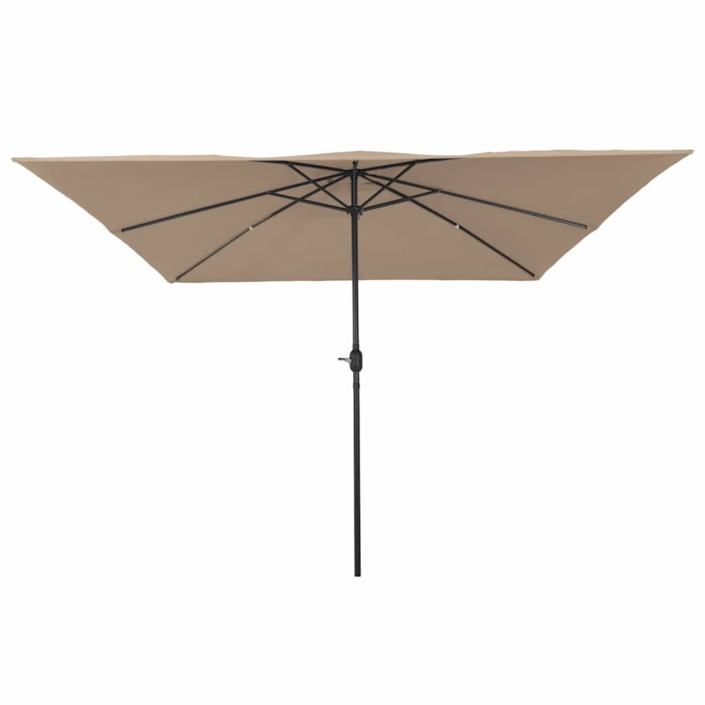 Vidaxx Gartensonnenschirm Taupe 295 x 295 x 245 cm Polyester und Stahl