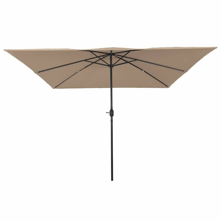Vidaxx Gartensonnenschirm Taupe 295 x 295 x 245 cm Polyester und Stahl