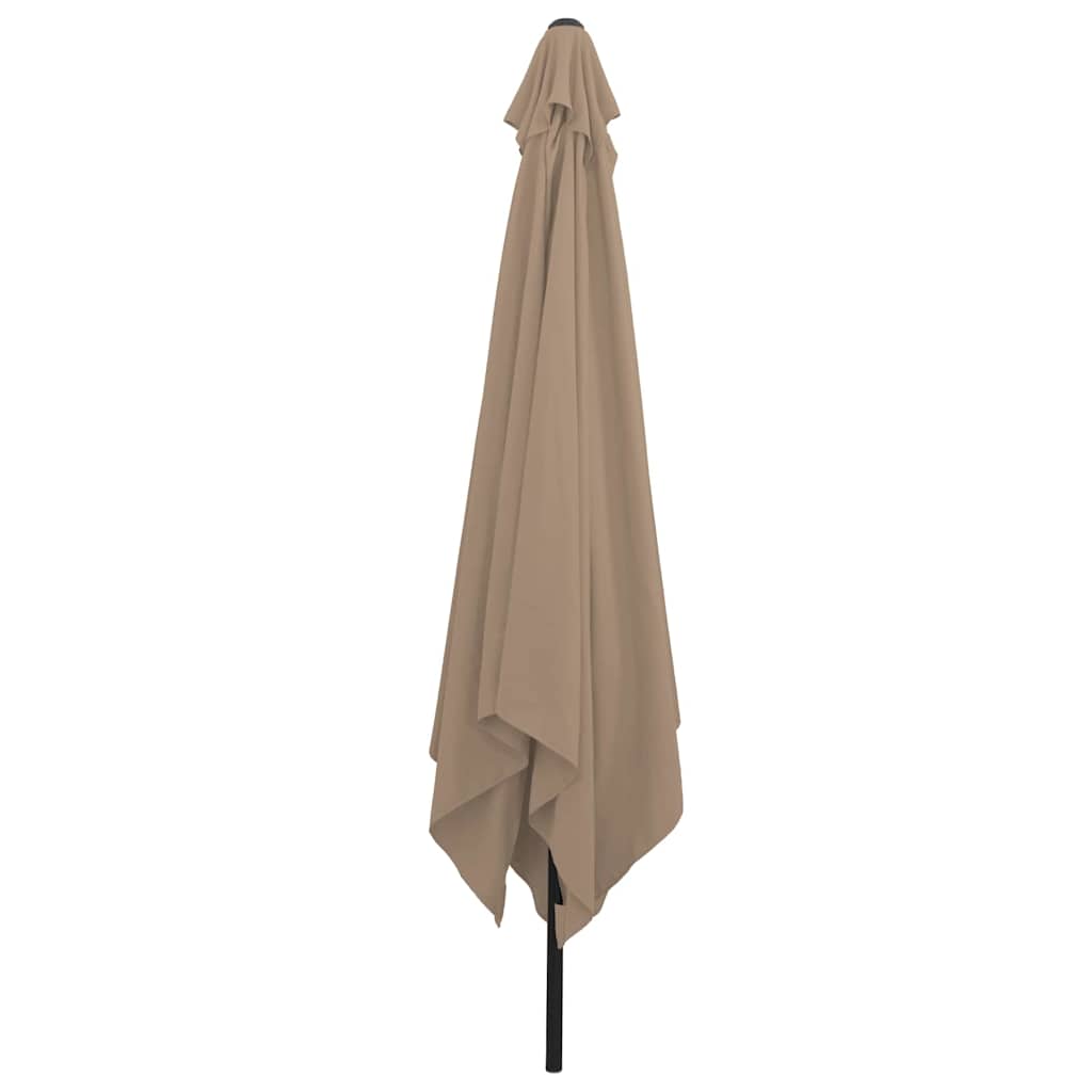 Vidaxx Gartensonnenschirm Taupe 295 x 295 x 245 cm Polyester und Stahl