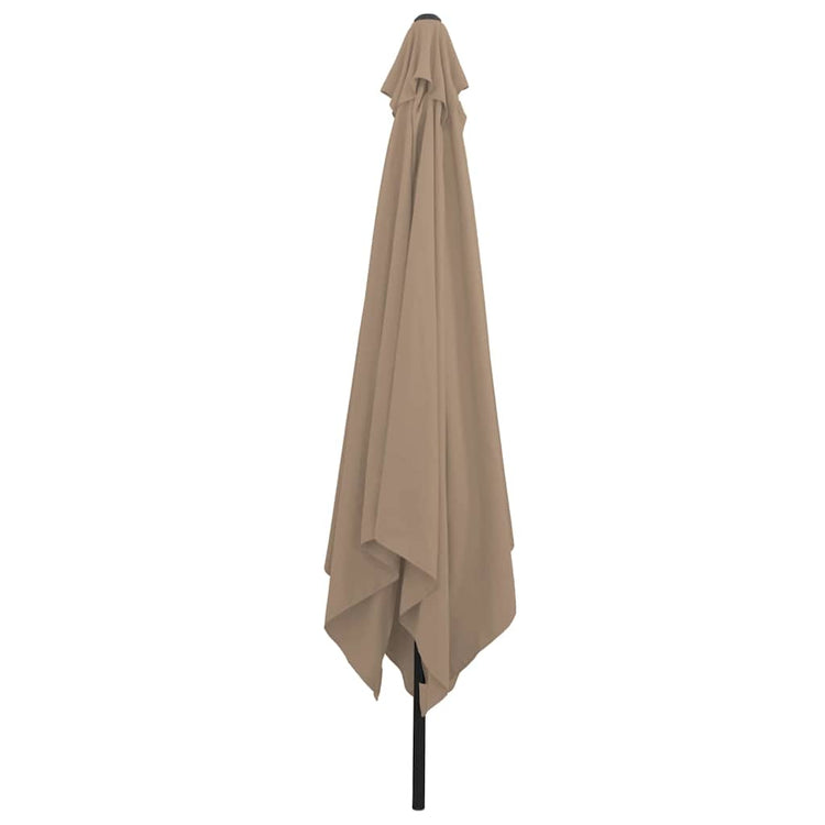 Vidaxx Gartensonnenschirm Taupe 295 x 295 x 245 cm Polyester und Stahl