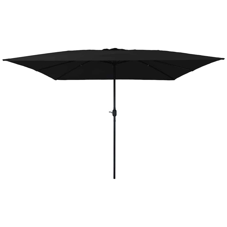 Vidaxx Gartensonnenschirm Schwarz 295 x 295 x 245 cm Polyester und Stahl