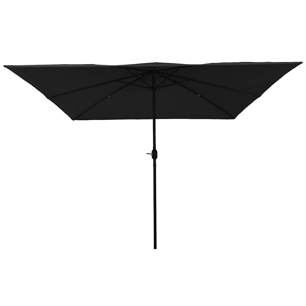 Vidaxx Gartensonnenschirm Schwarz 295 x 295 x 245 cm Polyester und Stahl