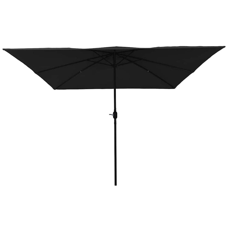 Vidaxx Gartensonnenschirm Schwarz 295 x 295 x 245 cm Polyester und Stahl