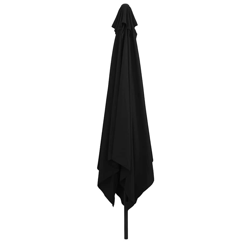 Vidaxx Gartensonnenschirm Schwarz 295 x 295 x 245 cm Polyester und Stahl