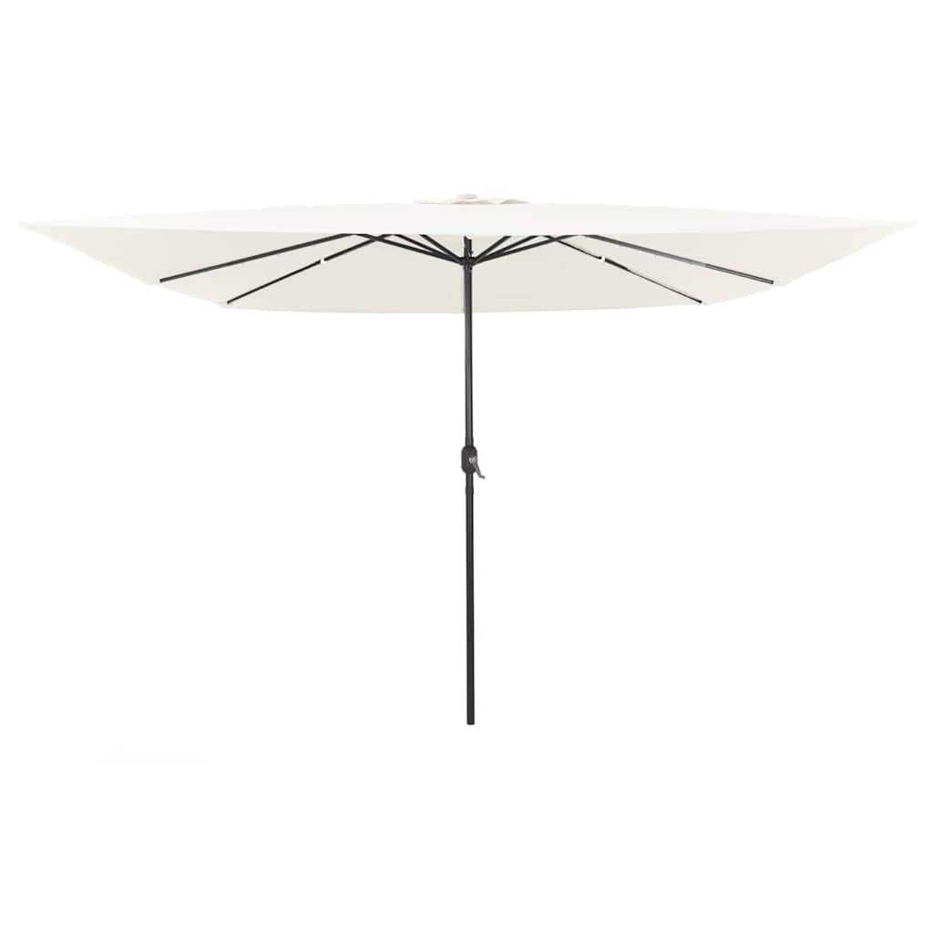 VidaXL Gartensonnenschirm Sand 295 x 295 x 245 cm Polyester und Stahl
