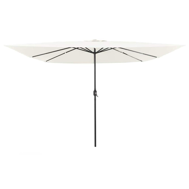 VidaXL Gartensonnenschirm Sand 295 x 295 x 245 cm Polyester und Stahl