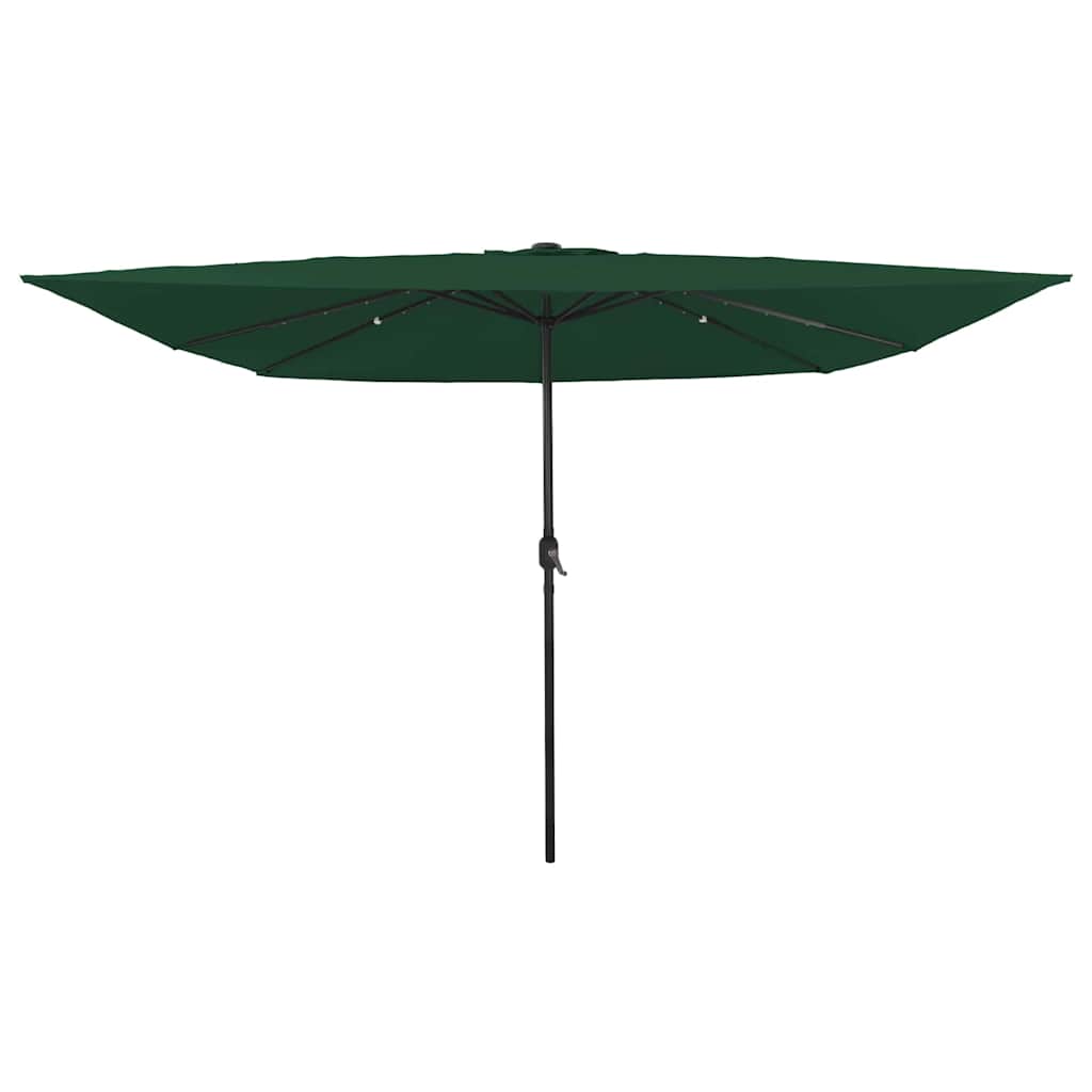 Vidaxxl Gartensonnenschirm grün 295 x 295 x 245 cm Polyester und Stahl