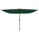 Vidaxxl Gartensonnenschirm grün 295 x 295 x 245 cm Polyester und Stahl