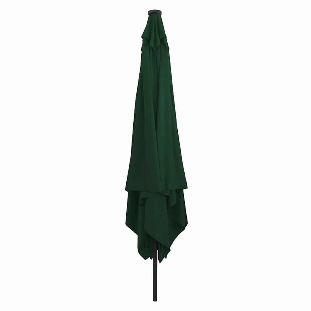 Vidaxxl Gartensonnenschirm grün 295 x 295 x 245 cm Polyester und Stahl