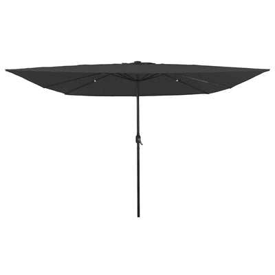 Vidaxxl Gartensonnenschirm Anthrazit 295 x 295 x 245 cm Polyester und Stahl