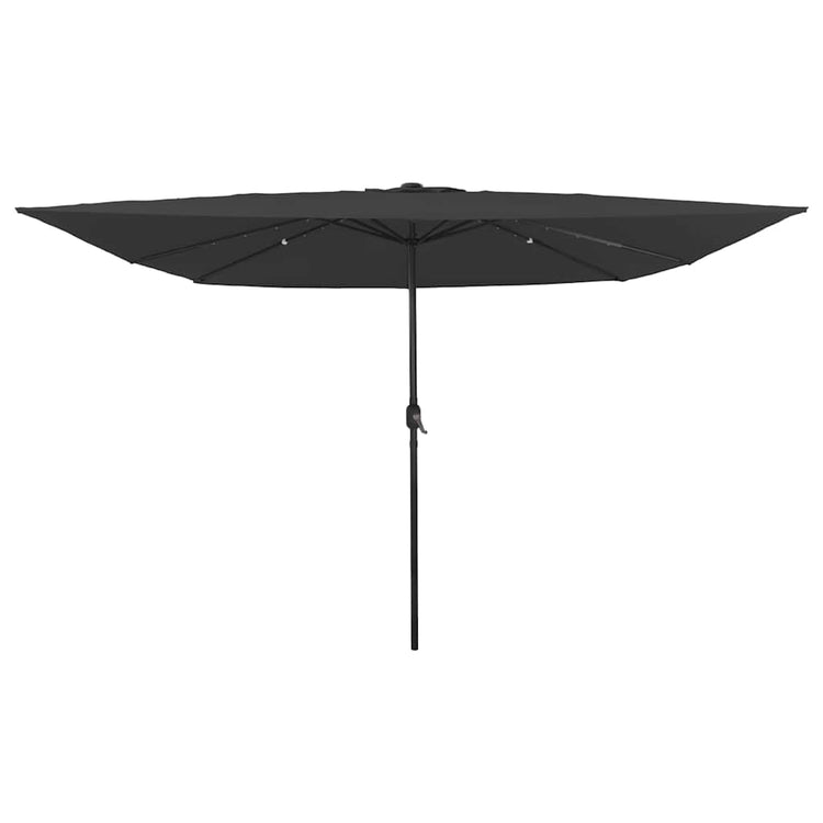 Vidaxxl Gartensonnenschirm Anthrazit 295 x 295 x 245 cm Polyester und Stahl