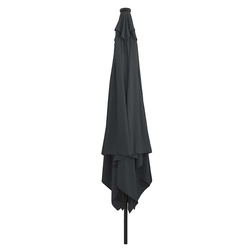 Vidaxxl Gartensonnenschirm Anthrazit 295 x 295 x 245 cm Polyester und Stahl