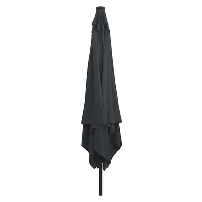 Vidaxxl Gartensonnenschirm Anthrazit 295 x 295 x 245 cm Polyester und Stahl