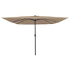 Vidaxx Gartensonnenschirm Taupe 295 x 295 x 245 cm Polyester und Stahl