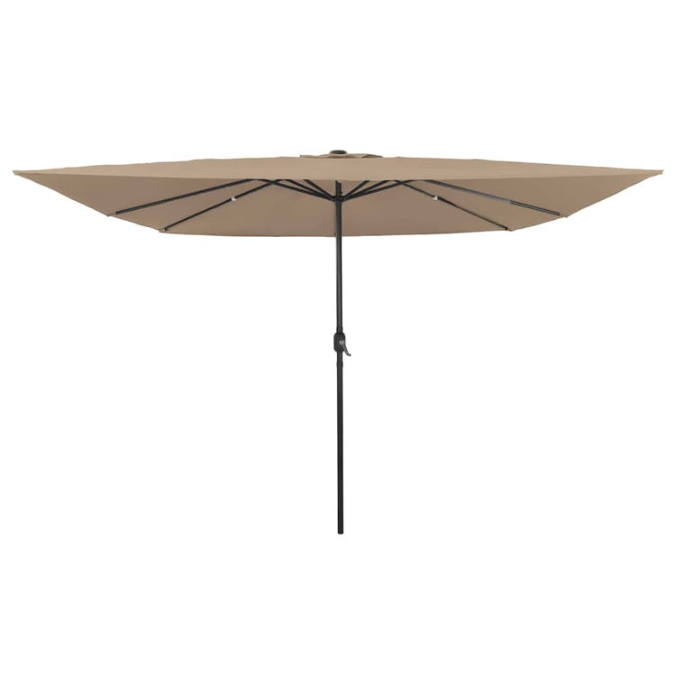 Vidaxx Gartensonnenschirm Taupe 295 x 295 x 245 cm Polyester und Stahl