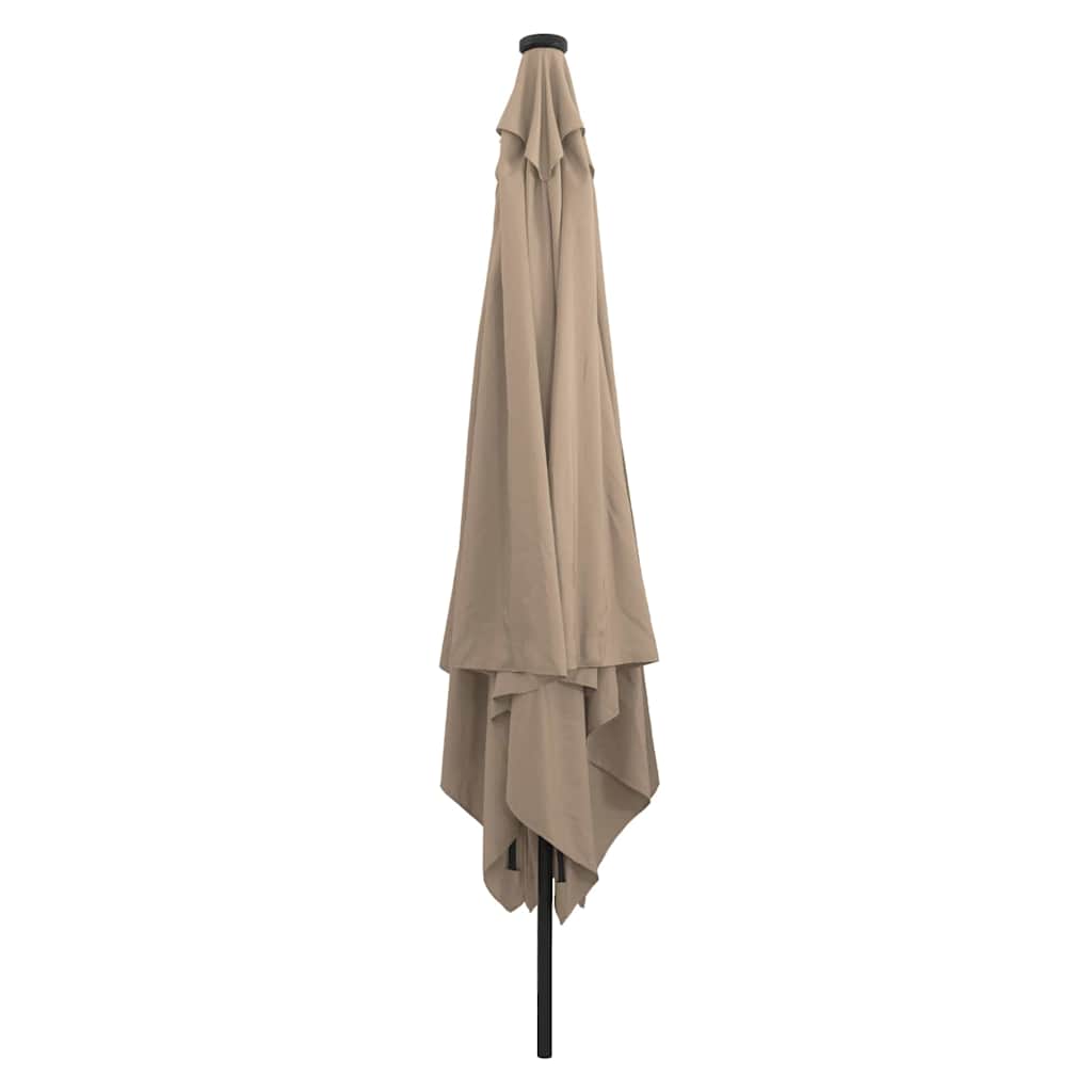 Vidaxx Gartensonnenschirm Taupe 295 x 295 x 245 cm Polyester und Stahl