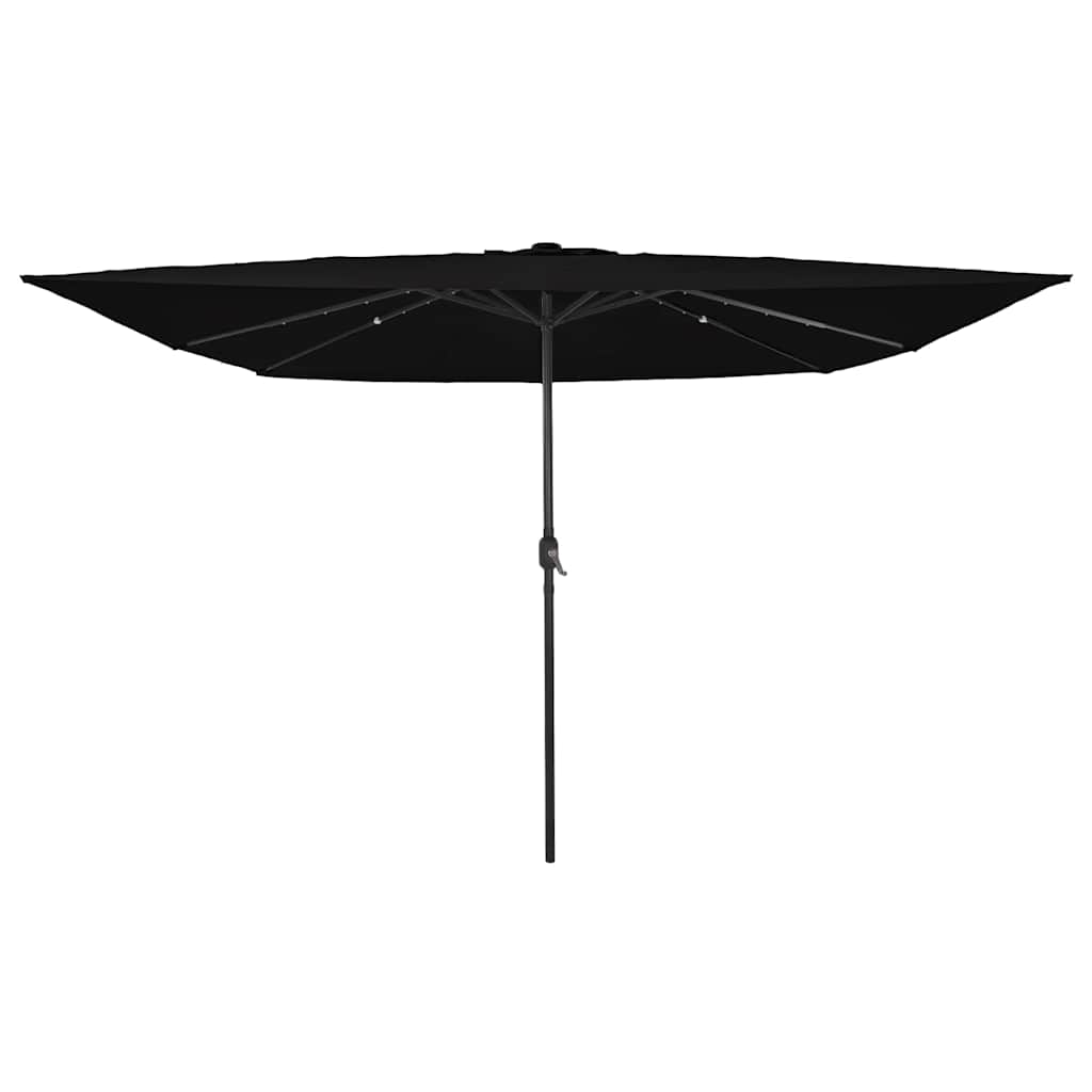 Vidaxx Gartensonnenschirm Schwarz 295 x 295 x 245 cm Polyester und Stahl
