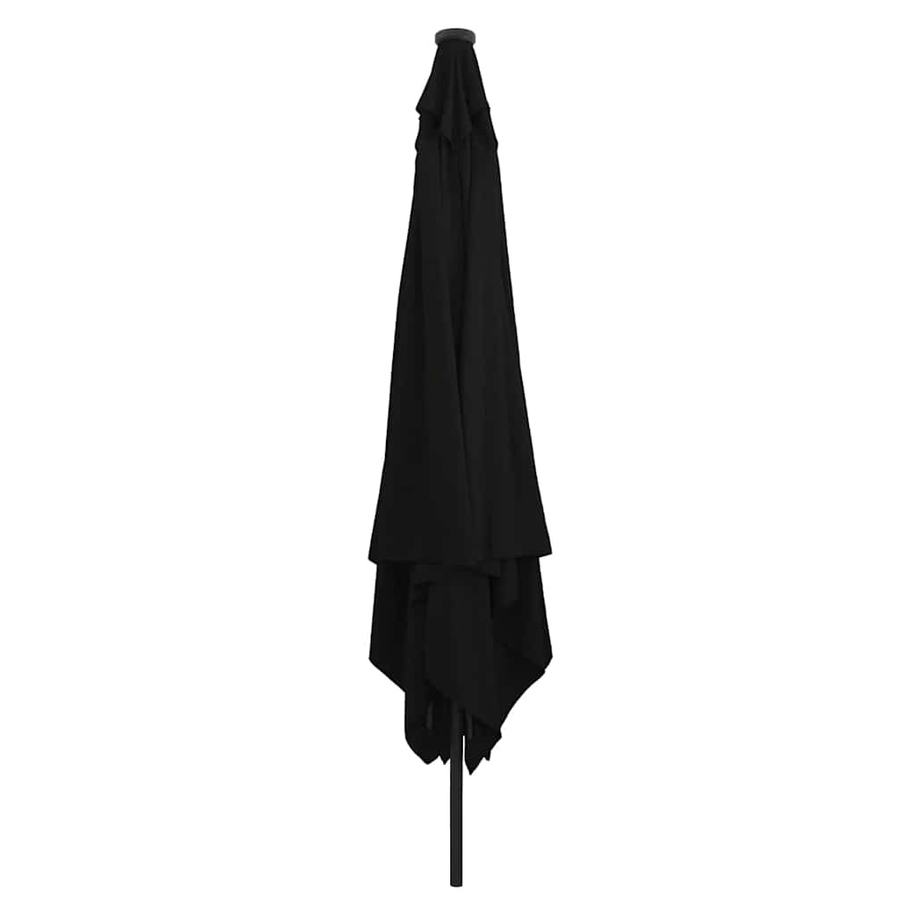 Vidaxx Gartensonnenschirm Schwarz 295 x 295 x 245 cm Polyester und Stahl