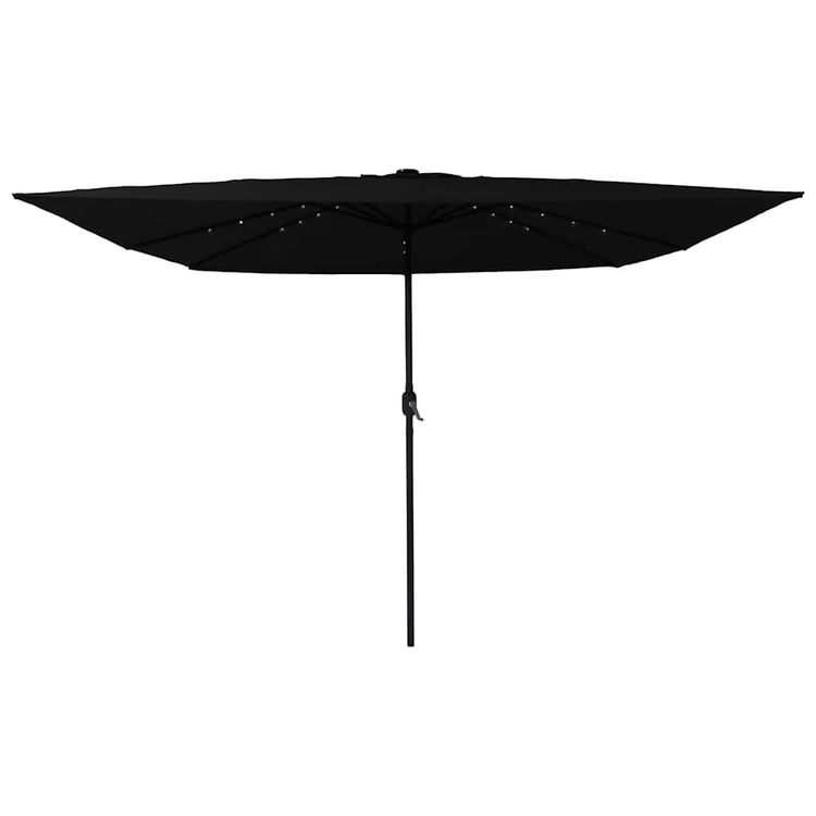 Vidaxx Gartensonnenschirm Schwarz 295 x 295 x 245 cm Polyester und Stahl