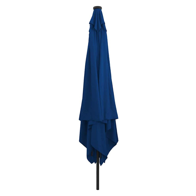 Vidaxxl Gartensonnenschirm Azurblau 295 x 295 x 245 cm Polyester und Stahl