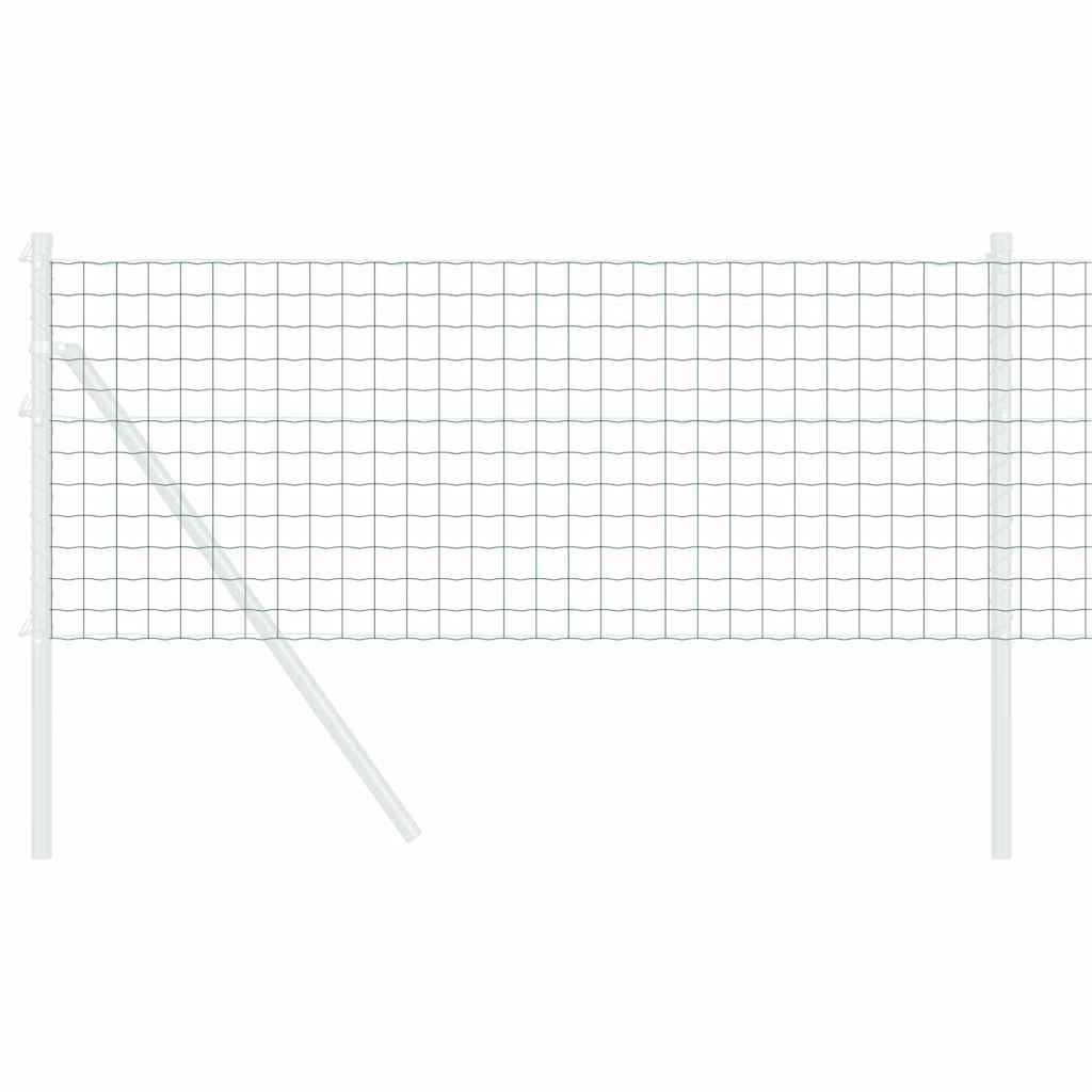 Vidaxx Eurozaun Grün 0,8 x 10 m PVC-beschichtetes Eisen