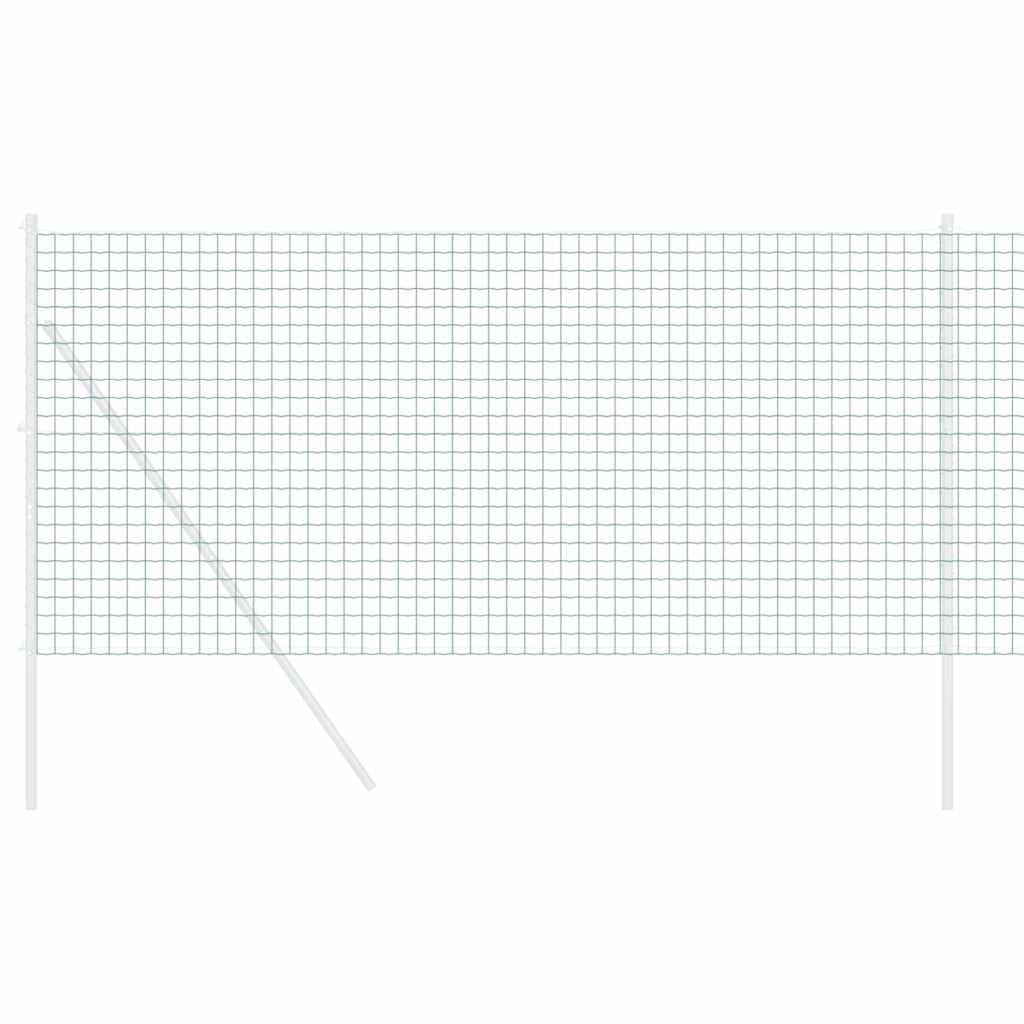 Vidaxx Eurozaun grün 1 x 10 m PVC-beschichtetes Eisen