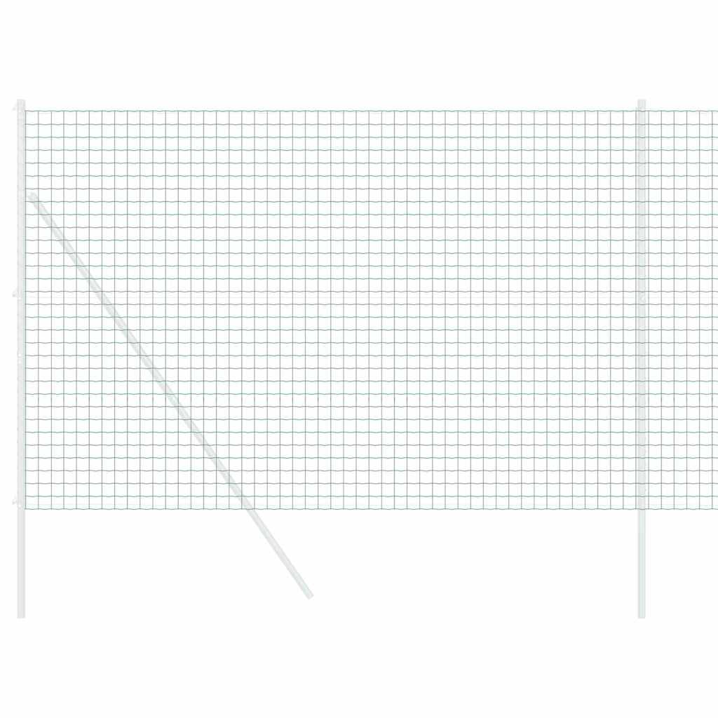 Vidaxx Eurozaun Grün 1,5 x 10 m PVC-beschichtetes Eisen