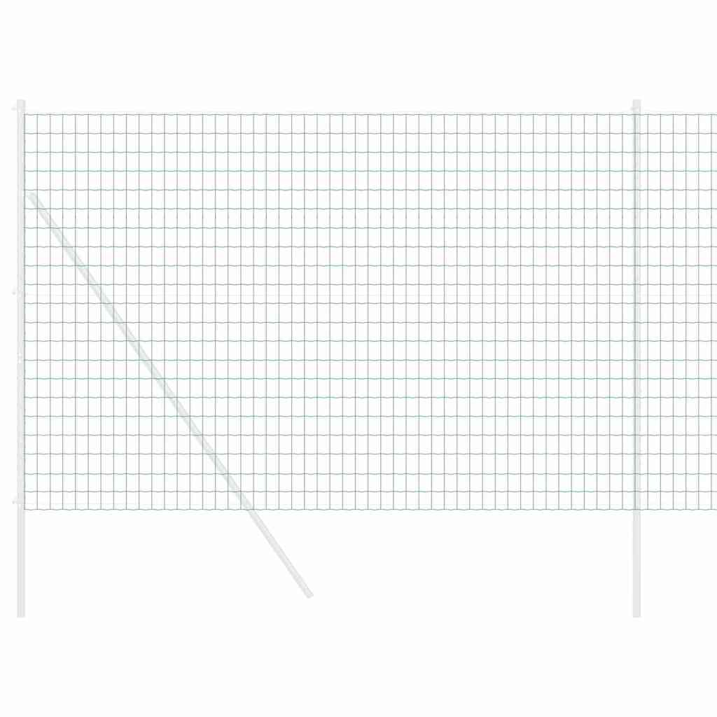 Vidaxx Eurozaun Grün 1,5 x 10 m PVC-beschichtetes Eisen