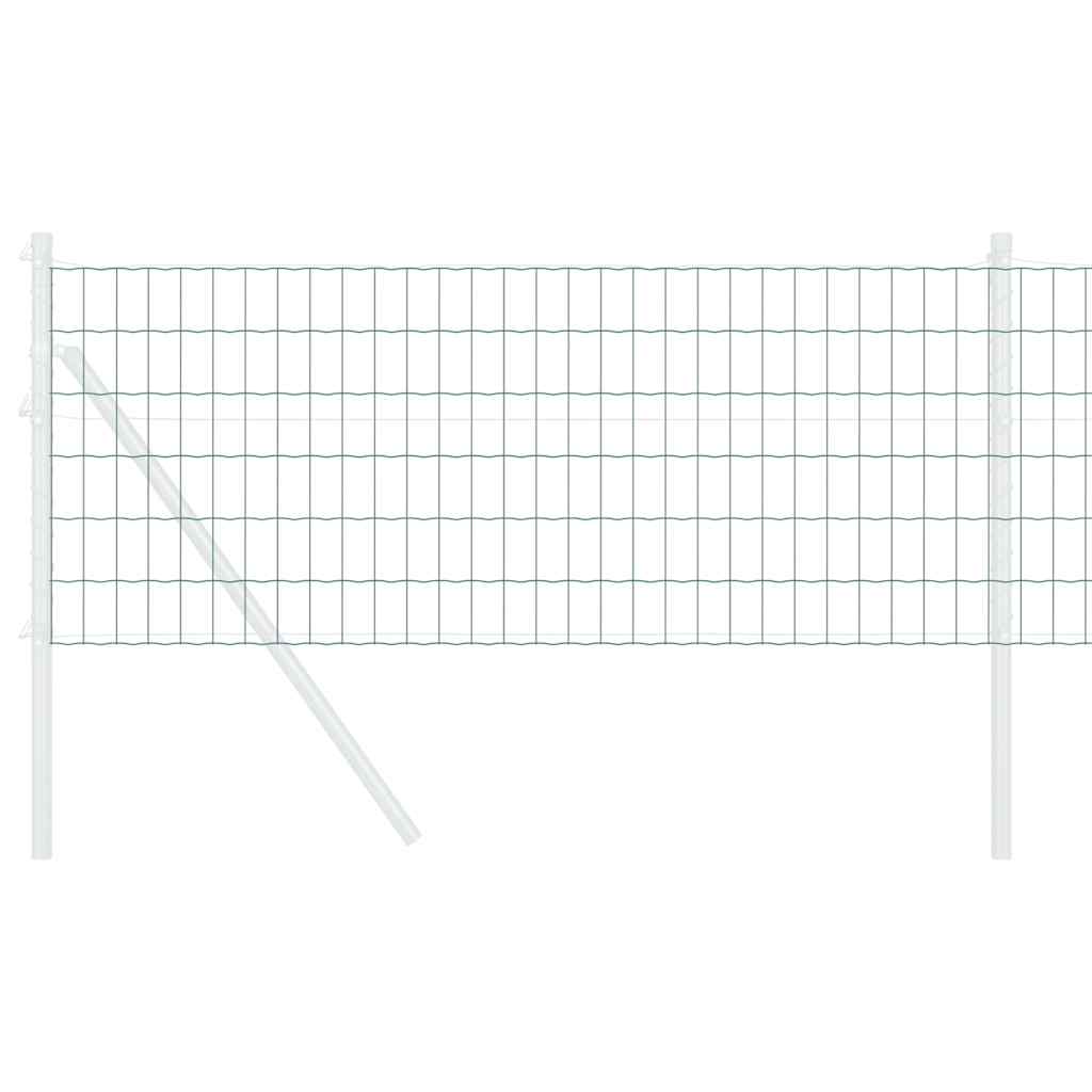 Vidaxx Eurozaun Grün 0,6 x 10 m PVC-beschichtetes Eisen