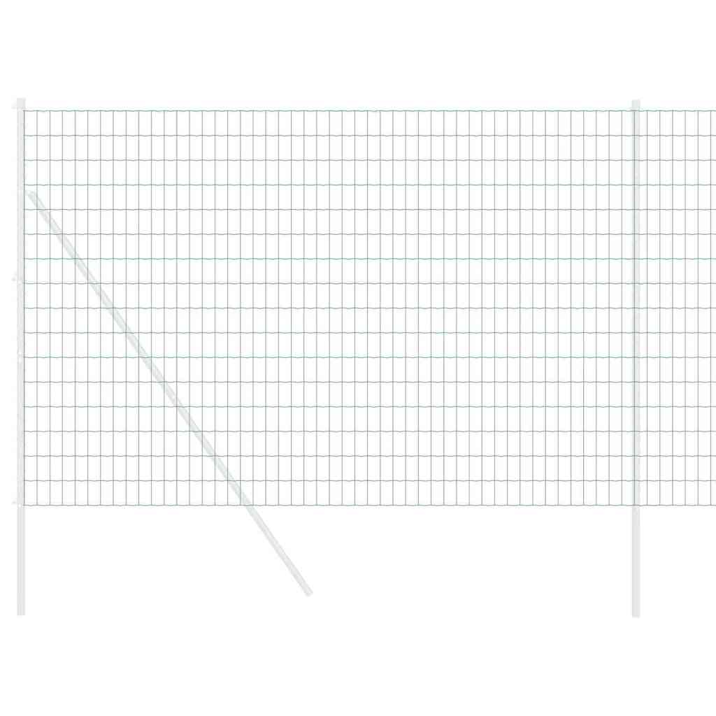 Vidaxx Eurozaun Grün 1,6 x 10 m PVC-beschichtetes Eisen