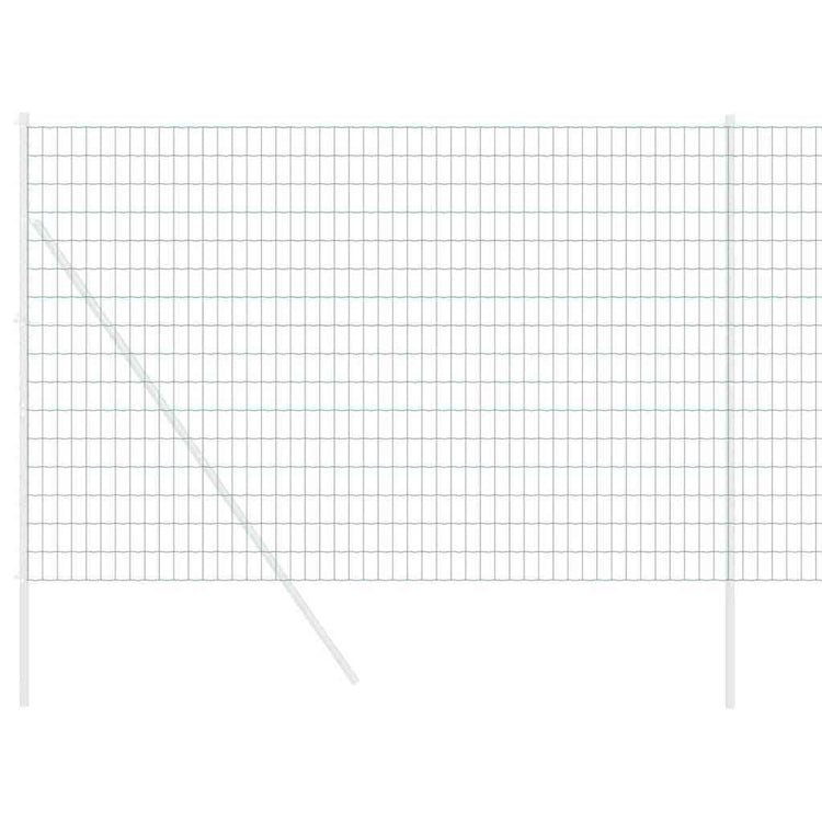 Vidaxx Eurozaun Grün 1,6 x 10 m PVC-beschichtetes Eisen