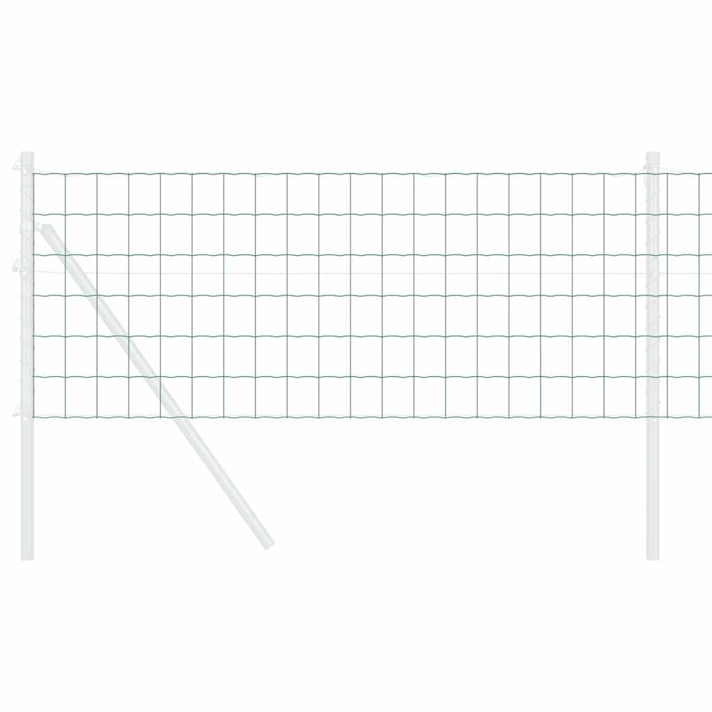 Vidaxx Eurozaun Grün 0,6 x 10 m PVC-beschichtetes Eisen