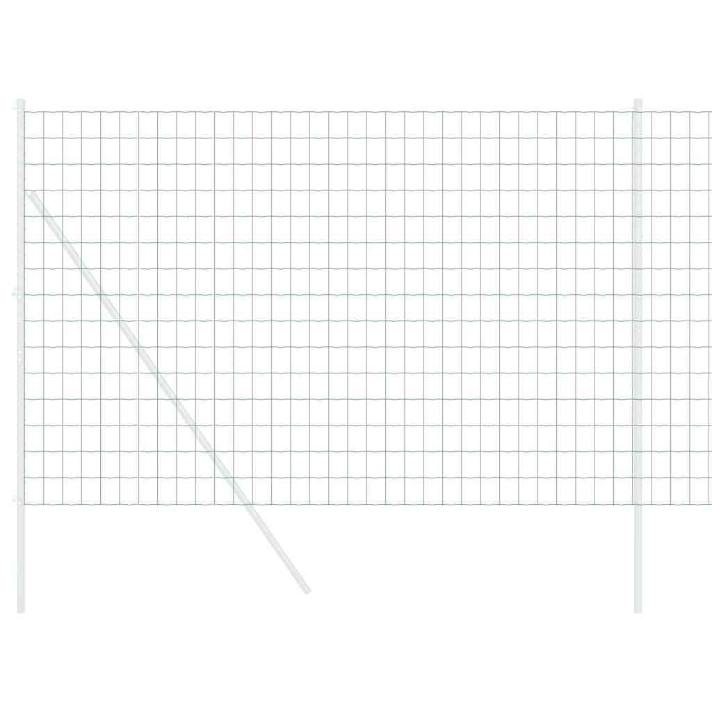 Vidaxx Eurozaun Grün 1,6 x 10 m PVC-beschichtetes Eisen
