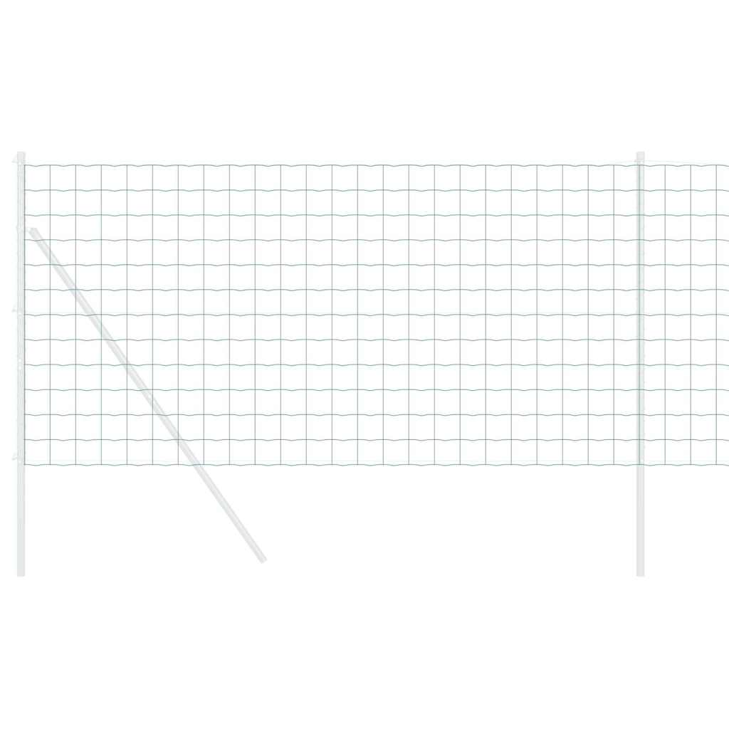 Vidaxx Eurozaun Grün 1,4 x 10 m PVC-beschichtetes Eisen