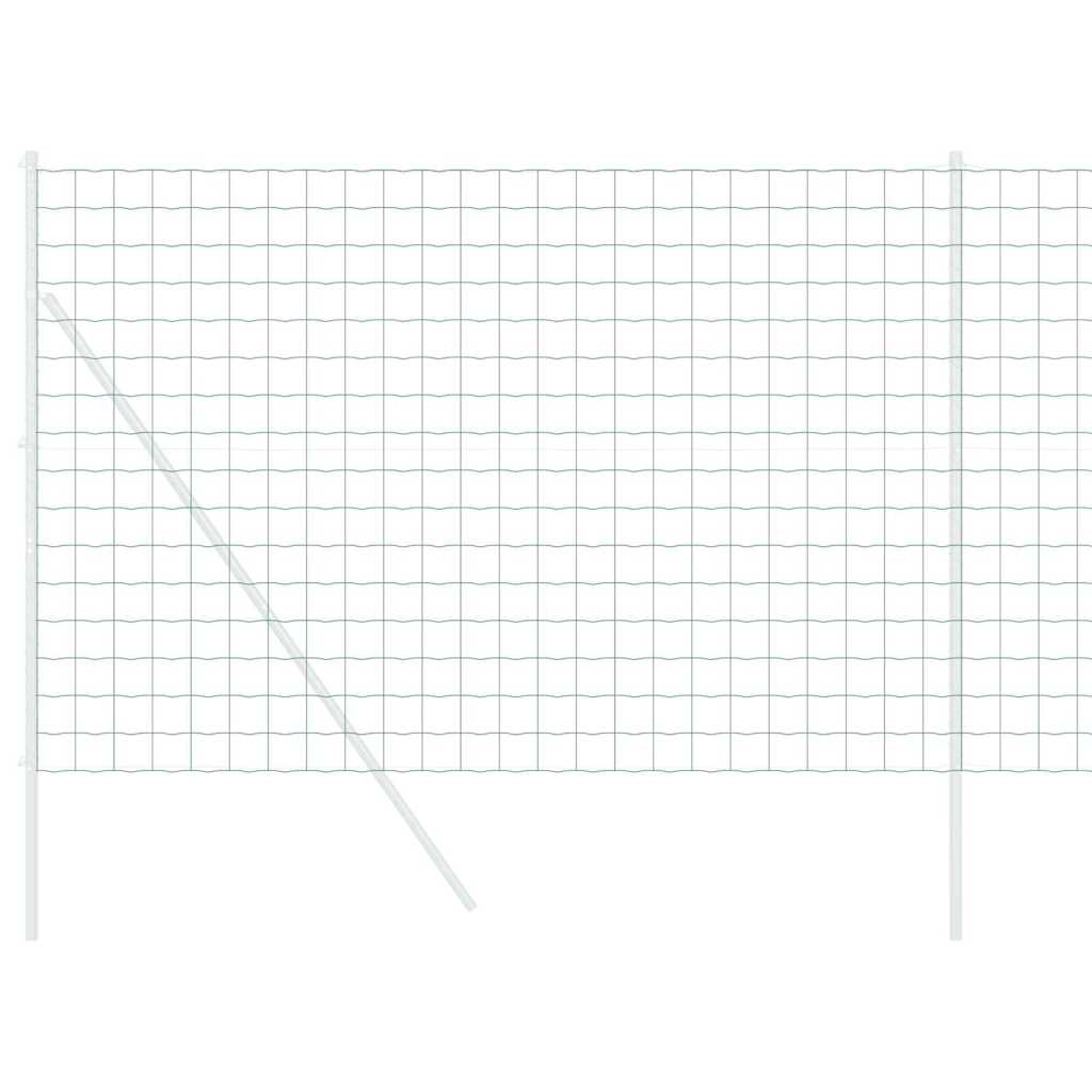 Vidaxx Eurozaun grün 1,6 x 10 m PVC-beschichtetes Eisen