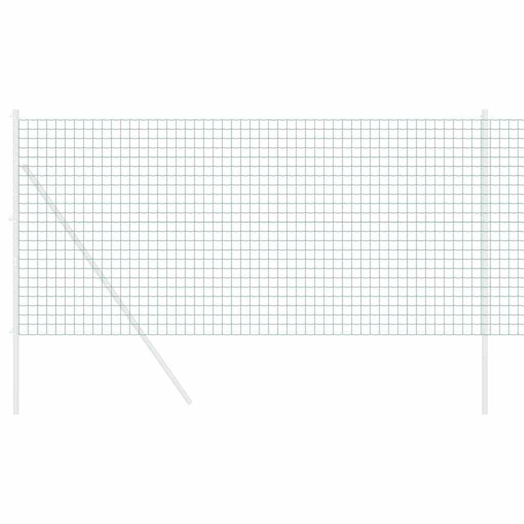 Vidaxx Eurozaun grün 1 x 25 m PVC-beschichtetes Eisen