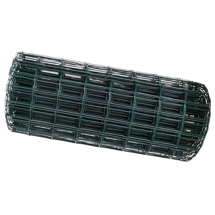 Vidaxx Eurozaun Grün 0,6 x 25 m PVC-beschichtetes Eisen
